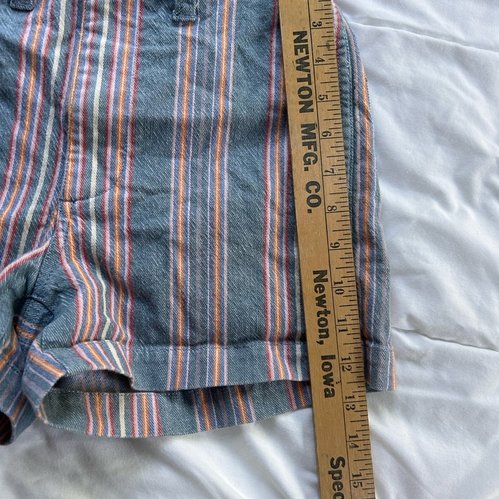 Madewell High Rise Sailor Short Size 24 Striped Multi Color Stretch 3" Inseam - Picture 4 of 7